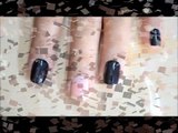 Silver Stripes! - Very Easy Nail Art to Do at Home