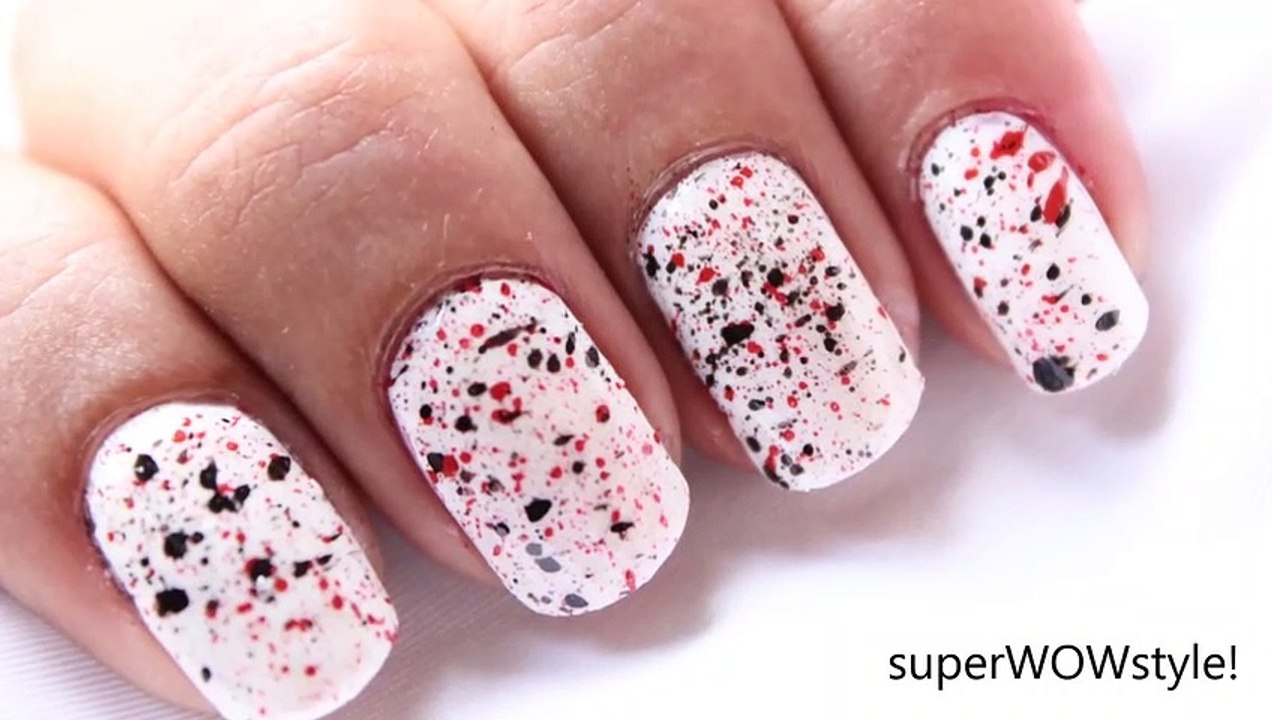 Spray Painting ✦ Splatter Nail Art Tutorial