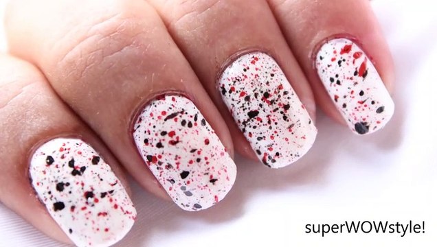 Spray Painting ✦ Splatter Nail Art Tutorial
