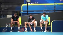 ATP Cup 2020 - La Team France en Australie du capitaine Gilles Simon qui a endossé un costume inhabituel !