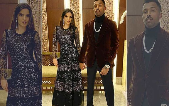 New Year 2020 Hardik Pandya Makes It Official Introduces Girlfriend Natasa Stankovic As His Firework