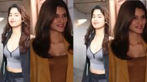 Spotted: Janhvi Kapoor at khar Gym & Kriti Sanon at Kromakay Salon