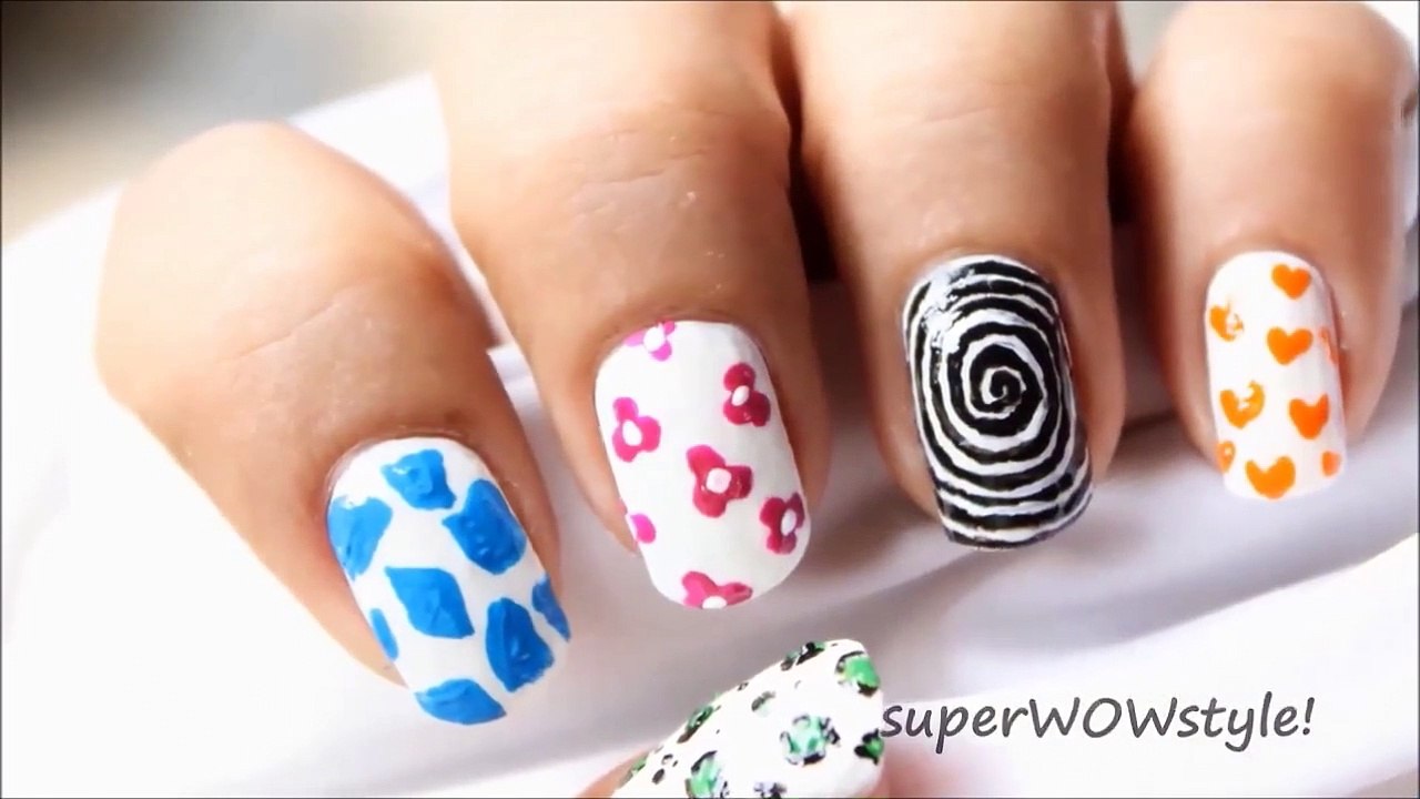 Toothpick Nail Designs ★ Nail Art without Tools