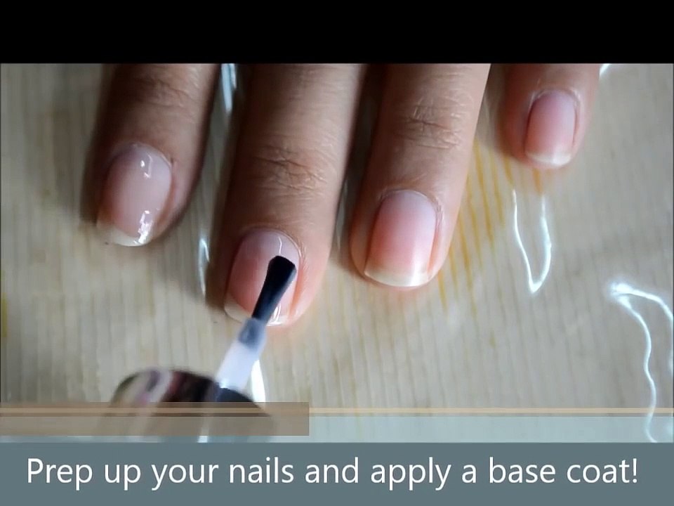 Water decals   French Manicure ! Easy Nail Art Designs