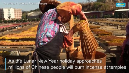 Chinese incense producers keep tradition's flame alight