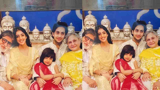 Aaradhya Bachchan, Navya Naveli संग Amitabh Bachchan ने किया New Year सेलिब्रेट | FilmiBeat