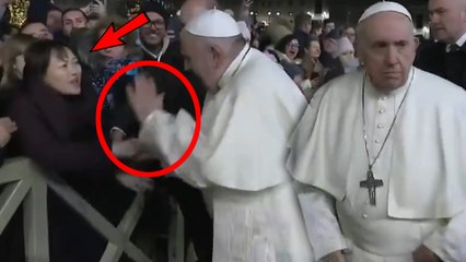 Pope Francis apologies after slapping woman's hand
