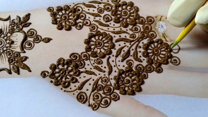 Stylish mehndi design। Flower mehndi design। Mehndi for beginners by looking morden