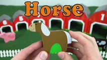 Teach Toddlers Farm Animal Names with Stackable Toy Barns-