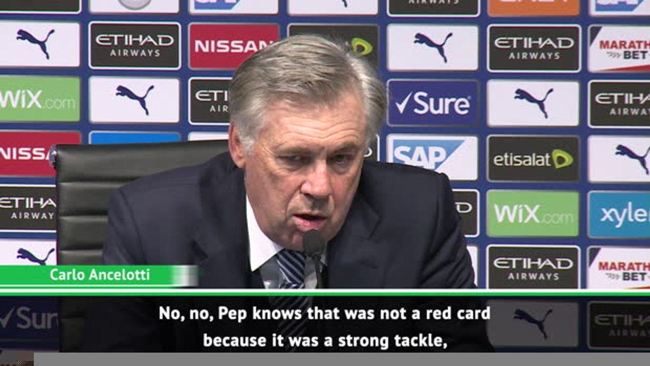 Pep and Ancelotti disagree over Calvert-Lewin tackle