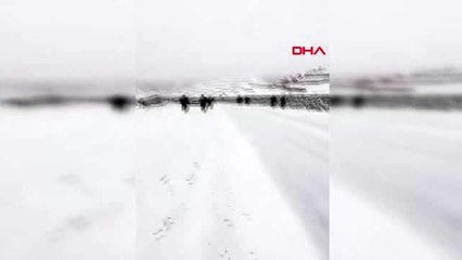 Denizli buzlanan yolda 8 araç kaza yaptı