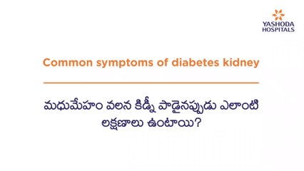 Diabetes Kidney Failure Symptoms | మధుమేహం వలన కిడ్నీ సమస్య మొదలైనప్పుడు ఎలాంటి లక్షణాలు ఉంటాయి?