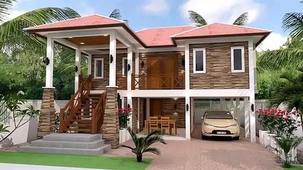 9x10m Home Design Plan   5 Bedrooms