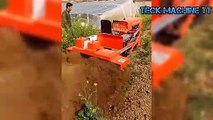 Awesome Next Level Homemade Inventions, Farmer Plows A Field In Spring With Motocultivator