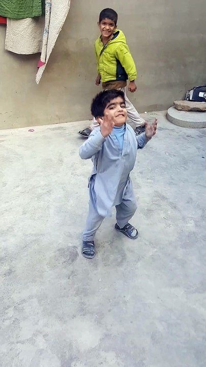 Baby boy dancing with out music check out their moves