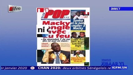 REPLAY - Revue de Presse - Pr : MAMADOU MOUHAMED NDIAYE - 31 Décembre 2019