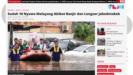 Banjir Jakarta, Anies Vs Basuki & Tamparan Paus Fransiskus