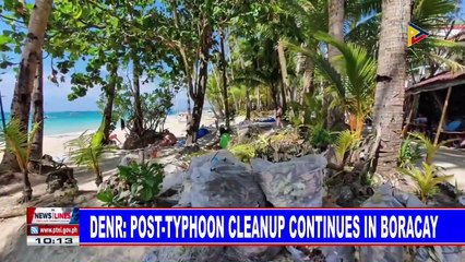 DENR: Post-typhoon cleanup continues in Boracay