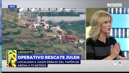 Hallan al pequeño Julen debajo del tapón de arena a los 73 metros de profundidad