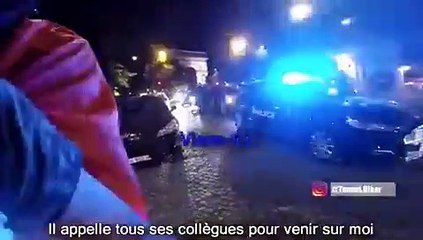 Il a été violemment attaqué par la police nationale française