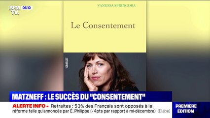 Affaire Gabriel Matzneff: "Le Consentement" est sorti jeudi mais le livre de Vanessa Springora s'arrache déjà