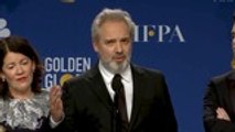 Sam Mendes Talks '1917' Double Win | Golden Globes 2020