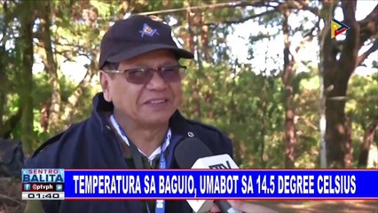Temperatura sa Baguio, umabot sa 14.5 degree celsius