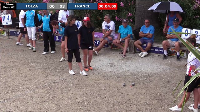 16ème TOLZA vs FRANCE : International à pétanque féminin de PALAVAS 2019