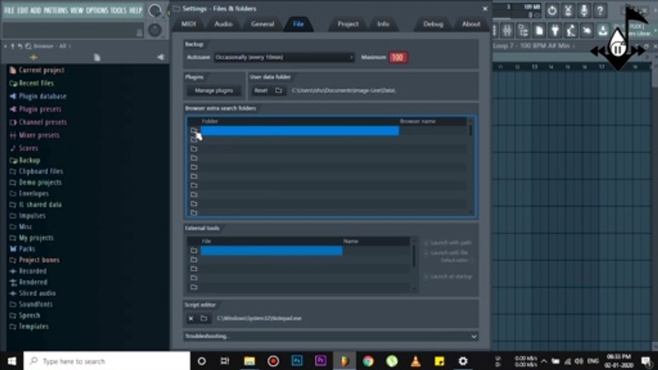 How To Set Loops Folder In FL Studio Hindi Tutorial