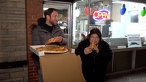 Barstool Pizza Review - Mike's Pizza Palace (Naugatuck,CT) With Special Guest Uber Driver Debbie