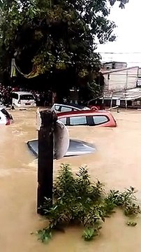 Cars Washed Away in Surprise Flooding