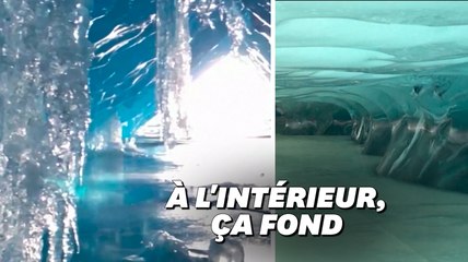 La fonte des glaciers se voit de l'intérieur avec les vidéos de ce jeune aventurier