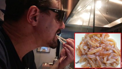 Drinking Squid Ink & Eating Squid Guts | Whoa That's Weird