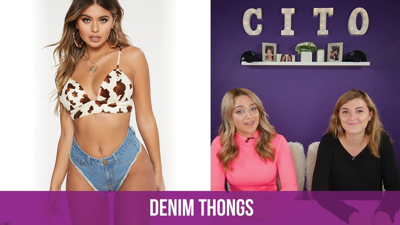 Denim Thongs Are Slowly Taking Over The World This Festival Season