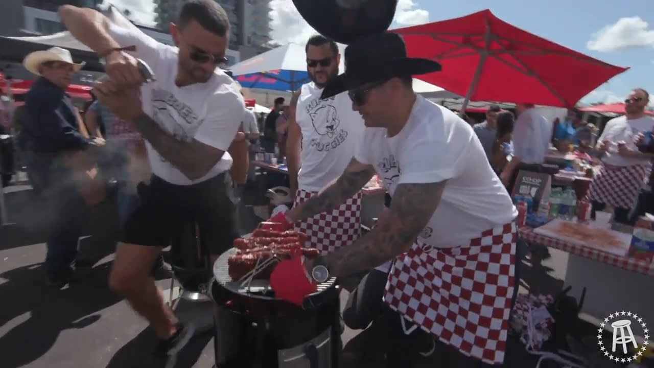 Biz And The 20 Dollar Chef Take On The Cowboys BBQ Cook Off With Budweiser (Part 2 of 3)