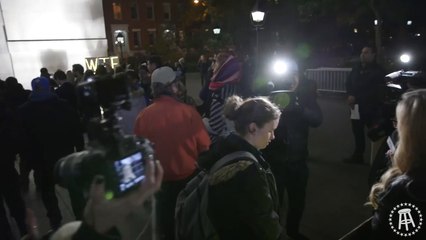 The "Scream Helplessly At The Sky" Protest On Trump's Election Day Anniversary, With Riggs
