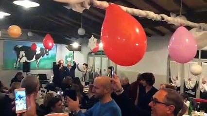 Lazio, Acerbi canta l'inno alla cena dell'Admo