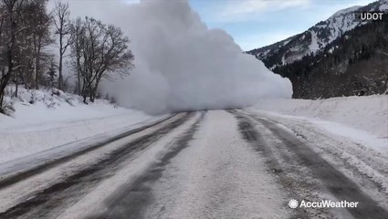 Watch out! Controlled avalanche incoming!
