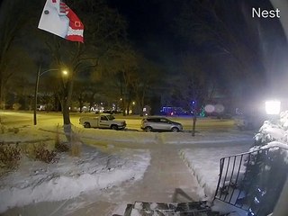 Meteor Streaking Across Saskatoon