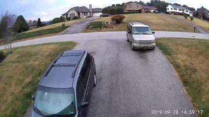 Driver Takes Out Mailbox