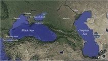 Un dron graba este misterioso sitio de pruebas de armas en el mar Caspio