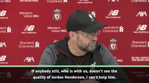 Klopp full of praise for captain Henderson
