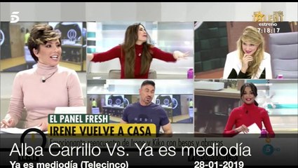 Alba Carrillo metiéndole a 'Ya es mediodía' y Telecinco