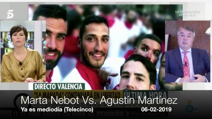 El abogado de 'La Manada' cierra la boca a una agitada Nebot: "Hágaselo mirar"