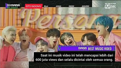(INDO SUB) MAMA 2019 BEST MUSIC VIDEO BTS BOY WITH LUV