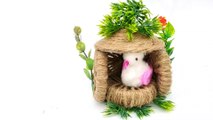 Bird's mini house from jute and bangles || Showpiece for home decoration craft ideas.
