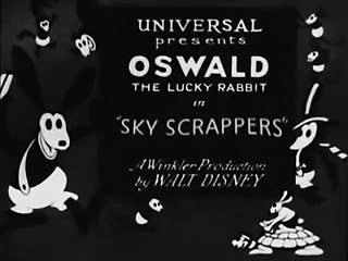 Sky Scrappers Oswald The lucky Rabbit cartoon