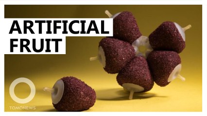 A designer rolled out 3D printed synthetic fruits