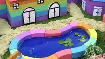 How To Make Beautiful Villa with Kinetic Sand  Mad Mattr  Grass  Flower