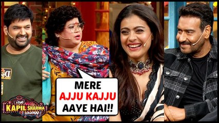 Descargar video: Bharti as Kammo Bua, Kapil Sharma COMEDY With Kajol Ajay Devgn | Tanhaji | The Kapil Sharma Show